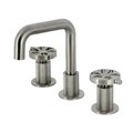 Kingston Brass Widespread Bathroom Faucet with Push PopUp, Brushed Nickel KS1418RX